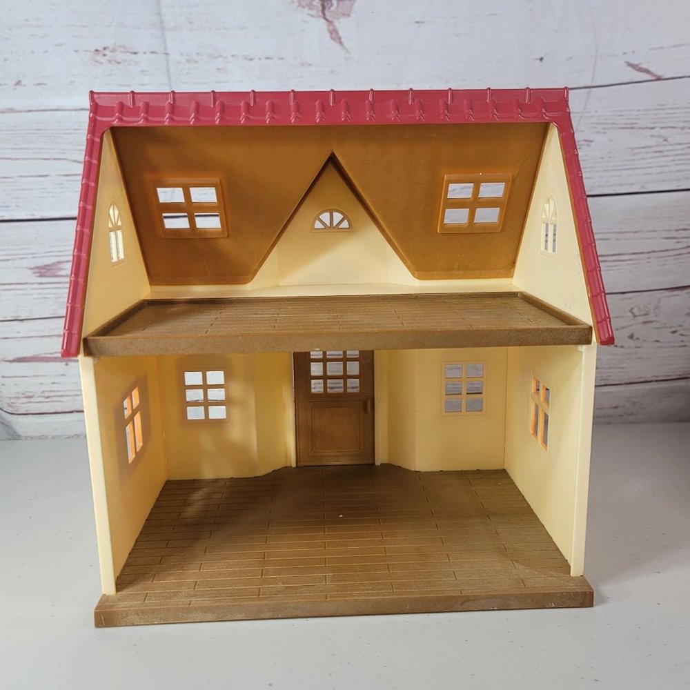 Sylvanian Calico Critters Cozy Cottage Dollhouse Playhouse House Only 2 Stories - Picture 4 of 12